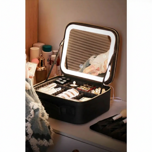 New Led Cosmetic Bag With Mirror