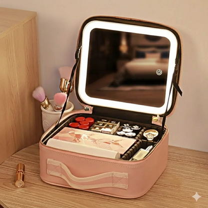 New Led Cosmetic Bag With Mirror
