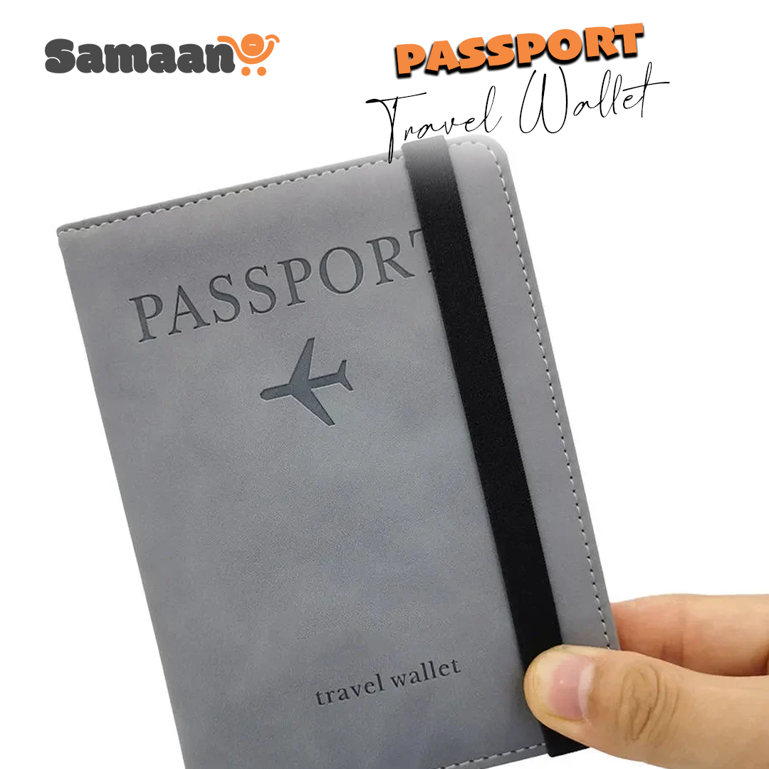 Portable travel passport holder