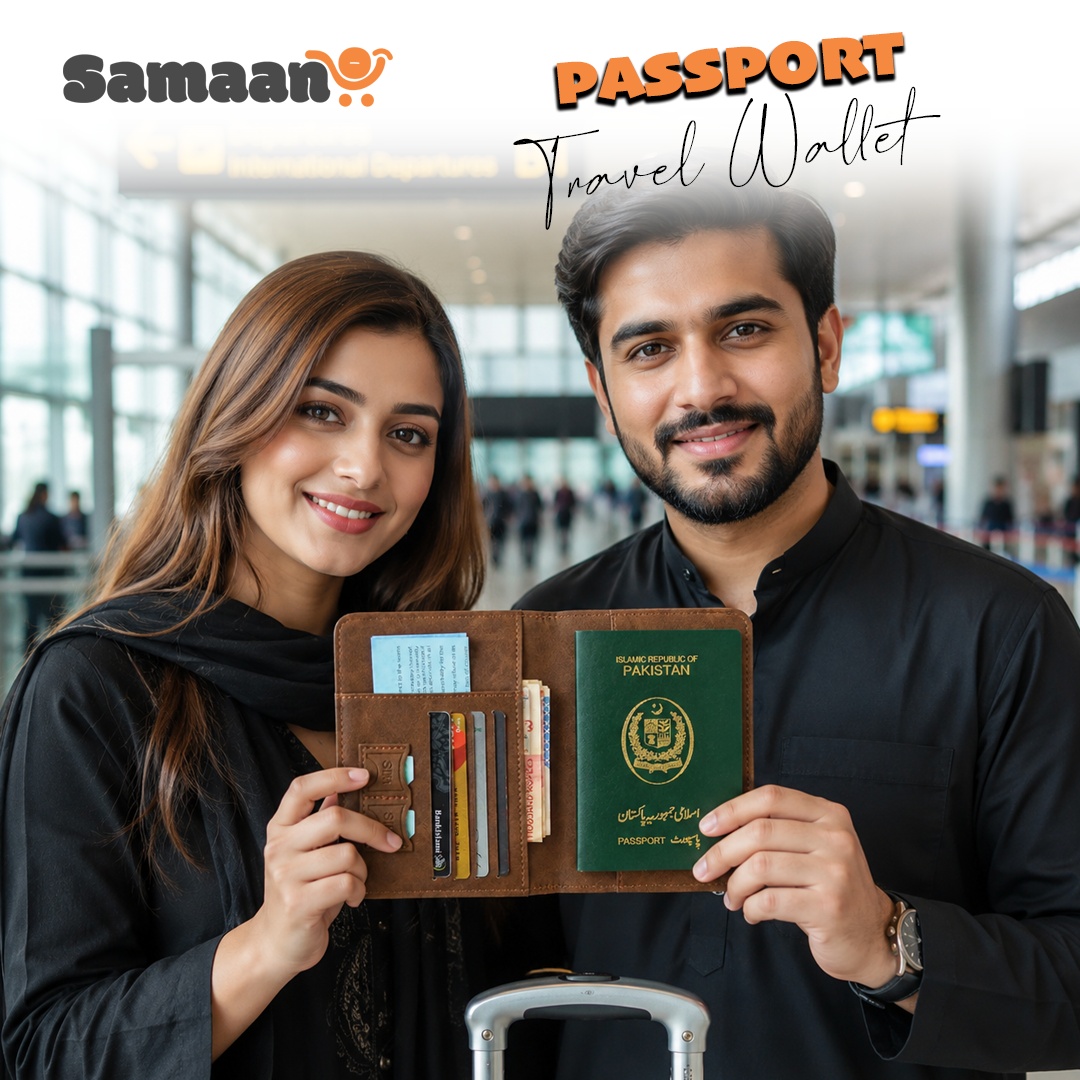 Portable travel passport holder