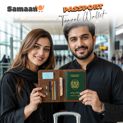 Portable travel passport holder