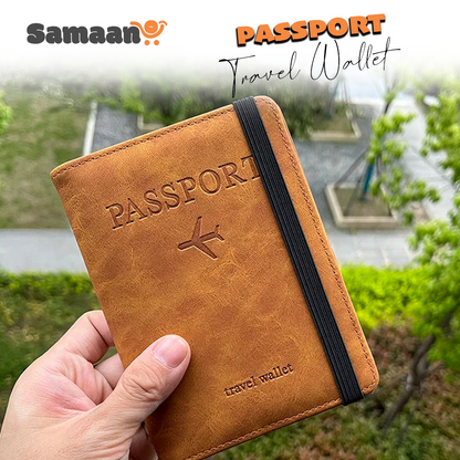 Portable travel passport holder