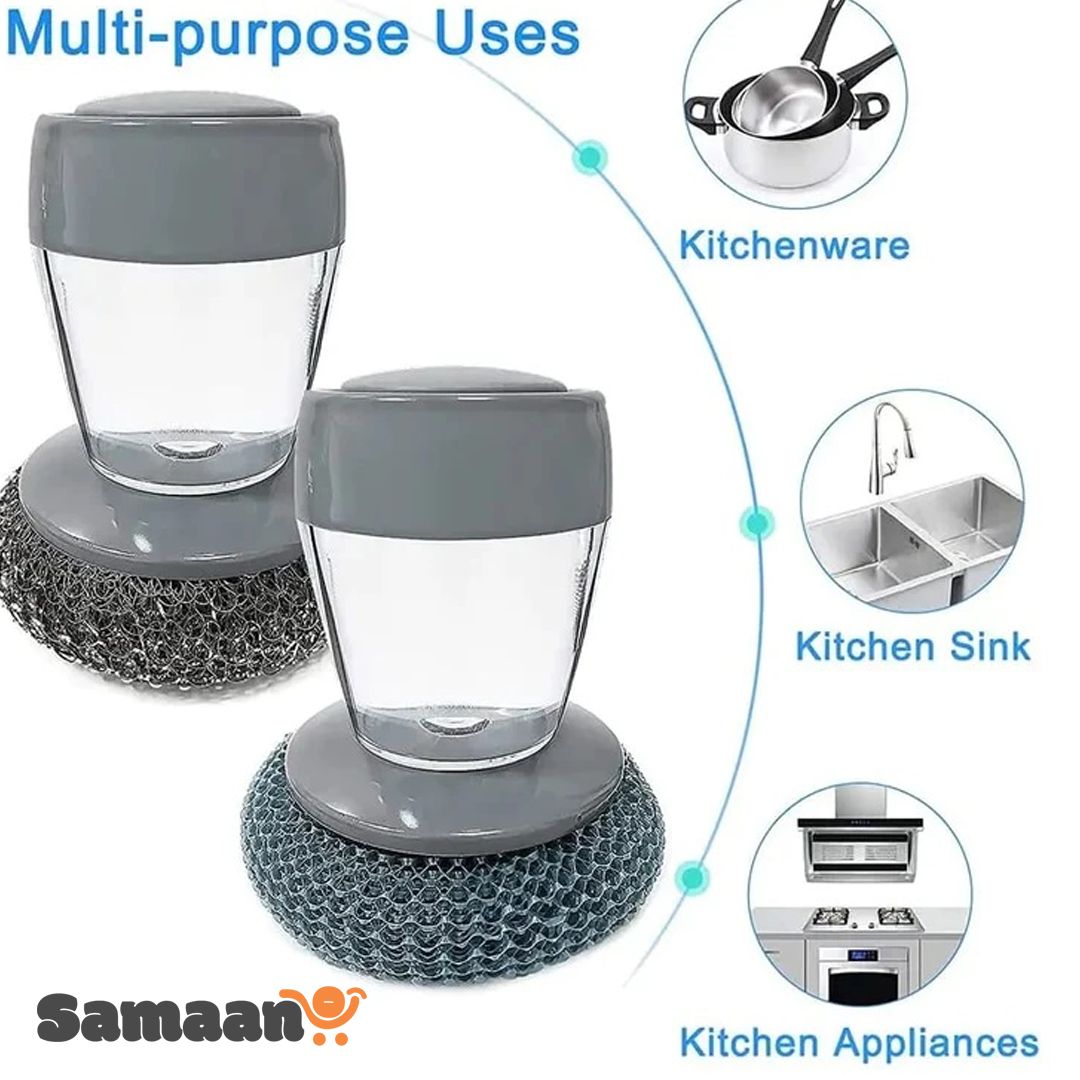 Stainless Steel Dish Scrubber Dispenser