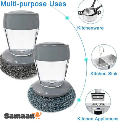Stainless Steel Dish Scrubber Dispenser