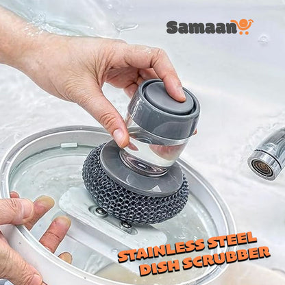 Stainless Steel Dish Scrubber Dispenser