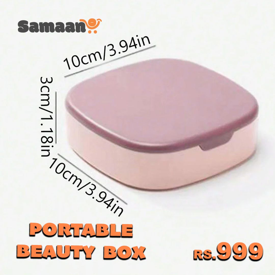 Portable Beauty Organizer with Mirror