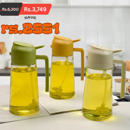 2-in-1 Glass Oil Sprayer Dispenser