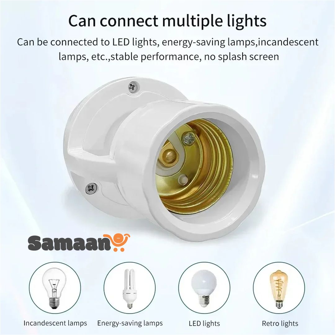 PIR Motion Sensor LED Bulb Holder, Auto On/Off Light Control Sensor