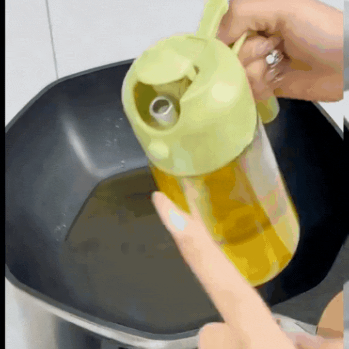 2-in-1 Glass Oil Sprayer Dispenser