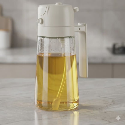 2-in-1 Glass Oil Sprayer Dispenser